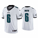 Youth Philadelphia Eagles #6 DeVonta Smith White Vapor Untouchable Limited Stitched Jersey Dzhi,baseball caps,new era cap wholesale,wholesale hats